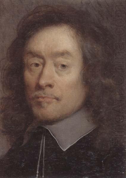 unknow artist Portrait of a man,hean and shoulders,wearing black with a white lace collar china oil painting image